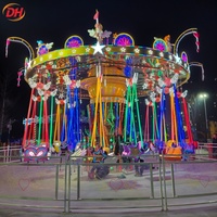 Manège Chaise Volante Rotative 16 Places pour Enfants et Adultes – Équipement de Fête Foraine Mobile Personnalisé pour Événements Extérieurs