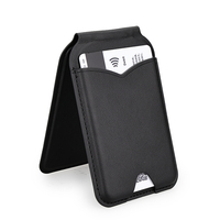 Yuzhou Ultra Mince Portable Portefeuille Téléphone Béquille Smartphone Portefeuille Magnétique Avec Miroir Support Magnétique Titulaire De La Carte