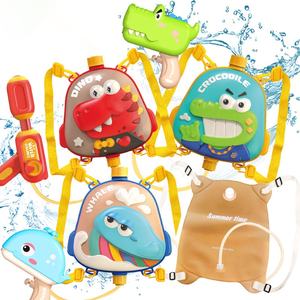 2023 Hot Selling Cute Animal Designs Rucksack Wasser pistole Kinder Push Wasser Wasser pistole Spielzeug Kind Sommer Outdoor Beach Toys - Product Image 1