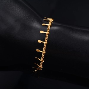 Bracelet tendance en acier inoxydable à maillons pour femmes, bracelet de cheville pour filles, accessoires de fabrication de bijoux DIY - Product Image 4