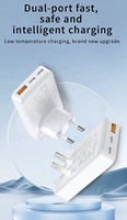 HNT Nouveau chargeur mural ultra-fin PD 30W/45W à charge rapide avec port USB-A + 2 ports Type-C, adaptateur d'alimentation portable pour iPhone OEM/ODM