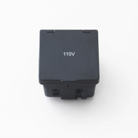 Maßgefertigte IP44 ABS Staubdichte Wasserdichte Automotive-Wechselrichter US-Steckdose mit Abdeckung 110V AC Elektrische Steckdose