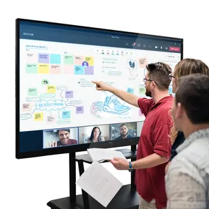 Direktverkauf Mobile intelligente interaktive Bildungs-Whiteboard 98 Zoll hohe Geschwindigkeit 20-Punkt-Touch-Whiteboard