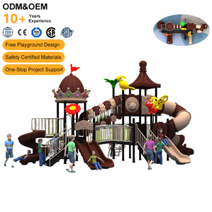 Équipement de jeu extérieur commercial pour enfants : Grand toboggan en plastique pour parc de jeux, aire de jeux pour enfants en plein air - Product Image 4
