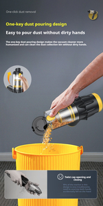 เครื่องดูดฝุ่นแบบพกพาไร้สาย รุ่นใหม่ ปี 2025 แรงดูด 12000Pa สำหรับรถยนต์  อเนกประสงค์ 4in1 พร้อมฟังก์ชั่นเป่าฝุ่นและดูดฝุ่น - Product Image 6