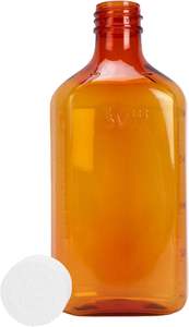 Botellas de PET Ámbar de 500 ml para Medicamentos Líquidos, Redondas, con Etiquetas y Tapón de Rosca, Certificadas ISO9001/13485 - Product Image 5