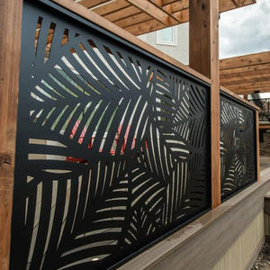 Laserschneiden von verzinkten Stahlzaunelementen für den Außenbereich, Sichtschutz, Terrassentreppen, Balkongeländer, Zäune - Product Image 1