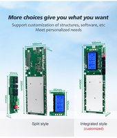 TDT 16S 200A 48V Smart LCD RS485 CAN inversores BMS integrado Lifepo4 Placa de protección de batería de litio LFP Cell Balance PCB PCBA