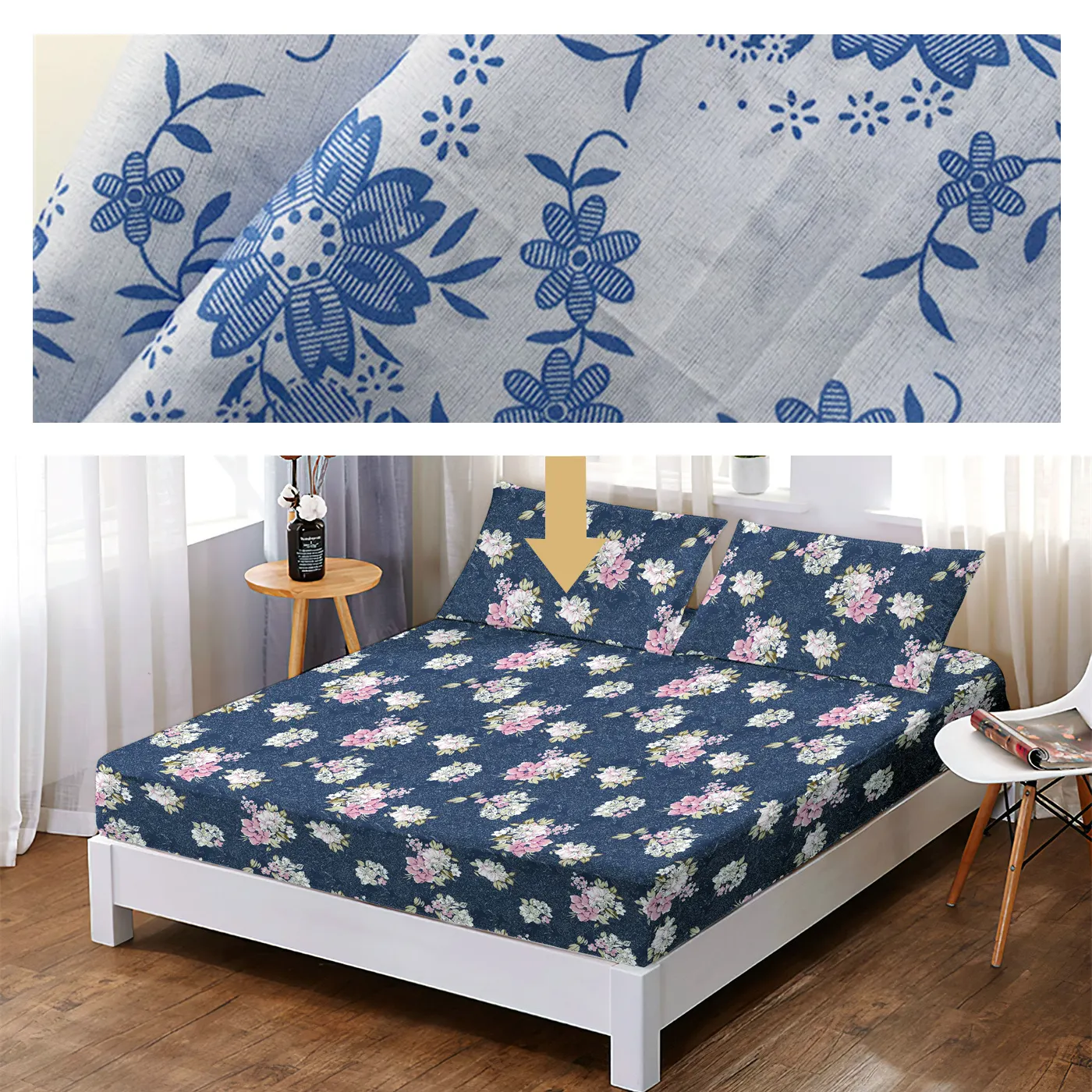 Everen Wholesale Custom Pigment/Disperse/Dyeing Polyester Printed Printing Brushed Colchones Colchon Mattress Fabric Tela