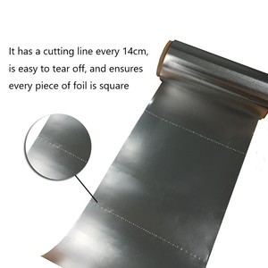 Rollos de papel de aluminio precortados para Hookah Shisha Foil Roll con línea de corte - Product Image 3