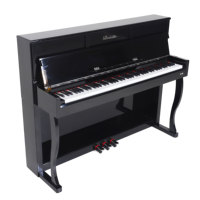 Keyboard Studio Profesional Piano Digital 88 dengan Tekstur Kayu Hitam, Aksi Hammer & Speaker Terintegrasi