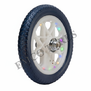 Pneus EVA noirs légers EMCO de 12 pouces avec lumières LED, durables et résistants aux crevaisons, pour une aventure cycliste agréable et sûre pour les enfants - Product Image 1