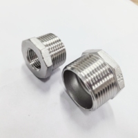 Wakamatsu usage sanitaire anti-corrosion en acier inoxydable 304/316 prise de tuyau mâle prise NPT filetée douille hexagonale raccords de tuyauterie GC