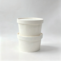 Gobelets en papier jetables écologiques à paroi simple avec logo personnalisé pour crème glacée, yaourt et nouilles – Vente en gros