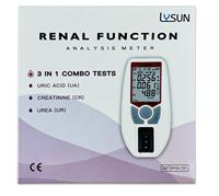 Analyseur de fonction rénale rapide 3-en-1 Lysun RFM-101 pour la créatinine, l'acide urique et l'urée