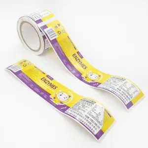 Manufactory Farmaceutische Professionele Afdrukken Custom Printing Oem Afdrukken Vitamine Fles Label Sticker