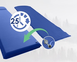 4 mùa bền gấp Bộ nhớ đàn hồi cao bọt cắm trại Nệm cuộn lên trong một túi mang theo Lều pad cho đi bộ đường dài - Product Image 3