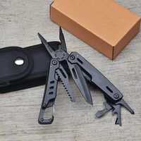 Multitool 3Cr13 Acier inoxydable Couteau pliant Pince Ciseaux Scie Tournevis Camping Survie Lame Lime 13-en-1 OEM