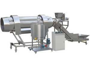 نظام توابل أسطواني واحد للوجبات الخفيفة المقلية ، ماكينة رش الزيت والمسحوق لنكهة الفواكه والخضروات والحبوب والحبوب والحلويات - Product Image 2