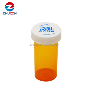 Hot bán 16dr ngón tay cái xuống nắp lọ nhựa dược Pill chai childproof lọ với nắp đảo ngược - Product Image 6