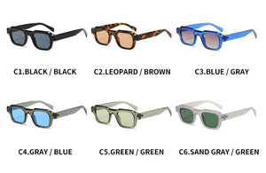 ADE WU XY3001 classico quadrato occhiali <span class=keywords><strong>da</strong></span> <span class=keywords><strong>sole</strong></span> grigio Design semplice <span class=keywords><strong>lenti</strong></span> verdi UV400 occhiali uomo donna Custom Logo occhiali <span class=keywords><strong>da</strong></span> <span class=keywords><strong>sole</strong></span> - Product Image 6