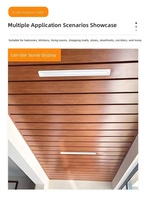 Plafond en aluminium anti-UV sur mesure, profilé en aluminium pour plafond extérieur, auvent extérieur