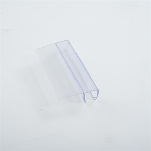 Pvc <strong>Clear</strong> Plastic F Type Curved Glass Shower <strong>Door</strong> Seal <strong>Strip</strong> Applicable for 5mm, 6mm,8mm,10mm and 12mm - Product Image 5
