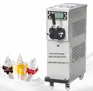 Commercial 2 Flavor Express Gelato Frozen Yogurt Soft Serve Ice Cream glace italienne machine a creme glace