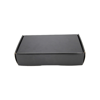 Boîte postale d'expédition ondulée noire personnalisée avec gaufrage Emballage universel pour étui de téléphone portable pour l'électronique grand public