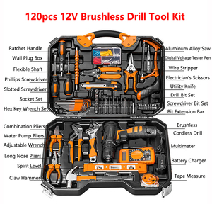 Taladro Inalámbrico Económico con Estuche, Versión Estándar de 58VF con Accesorios para Reparaciones Domésticas Diarias - Product Image 2