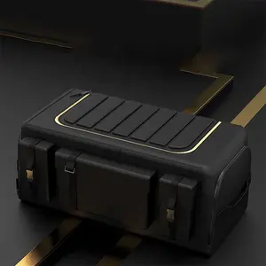 Caja de almacenamiento para maletero de coche, organizador duradero de gran capacidad para maletero de coche