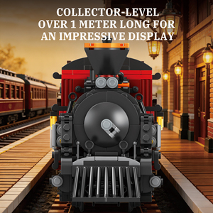 Bloques de Construcción de Modelo de Locomotora de Vapor ZY 66806 para Niños de 5 a 7 Años, Material Ecológico, Ensamblaje DIY, Adorno - Product Image 5