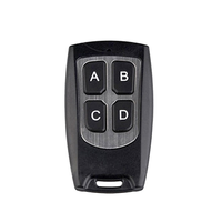 Télécommande 433 MHz en plastique et métal, 4 canaux, universelle, à code clonable/apprentissage, pour ouvre-porte de garage à sectionnement ou à rouleaux