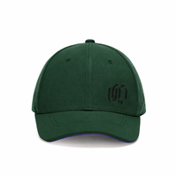 Gorra Deportiva de Béisbol de 6 Paneles con Malla Transpirable Perforada con Láser, Diseño Vintage de Hojas, Poliéster/Algodón, para Exteriores