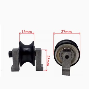 Stranding Machine Parts Coated Ceramic Pulley 27*16 mm With <b>Bracket</b> for Twisting Machine Hole Distance 26mm - Product Image 3