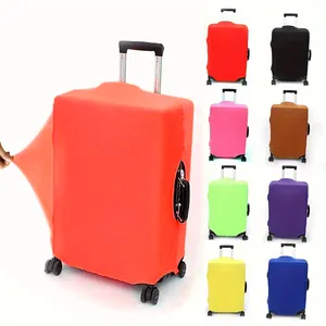 लोचदार यात्रा सामान कवर सादे सस्ते स्पैन्डेक्स सामान सूट केस रक्षक व्यक्तिगत सूटकेस ट्रॉली कवर
