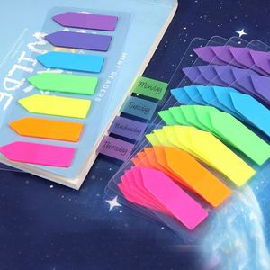 1 Pack of 140 Sheet Transparent PET Sticky Notes Self-Adhesive Annotation Books <b>Bookmarks</b> Memo Pad Index Tabs Stationery - Product Image 5