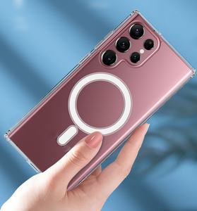 Étui de téléphone portable à chargement sans fil magnétique transparent pour Samsung Galaxy S23 Plus S22 Housse de protection S25 Ultra - Product Image 5