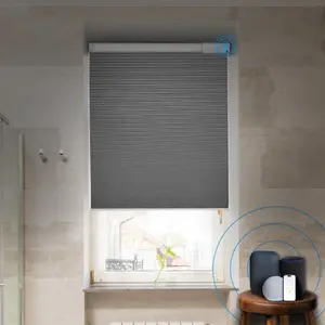 Hotel Honeycomb Curtain Blinds Shades Motorized Light Filtered Double Cell Honeycomb Cellular Blinds Motorized Shades