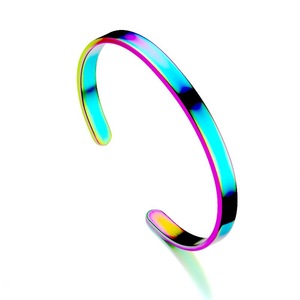 Nouveaux produits Bracelet en acier inoxydable MOM DaD SON DAUGHTER Bracelet en acier inoxydable à ouverture en forme de C avec lettrage - Product Image 4