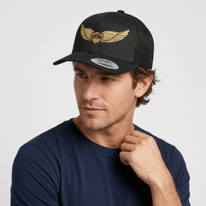 หมวกแก๊ปทรง Trucker ปรับได้ 6 แผง ยี่ห้อ Protect Style Apparels ผลิตจากผ้าคอร์ดูรอย 100% ผสมผ้าตาข่าย  พร้อมสกรีนลายด้านหน้า - Product Image 1