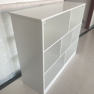 Étagère de <span class=keywords><strong>rangement</strong></span> multi-usages en bois blanc, autoportante, à trois niveaux, grande capacité, écologique, pour la maison, le bureau, le salon - Product Image 5