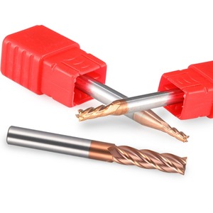 Fraise à 4 lames en acier revêtu de DLC de 4-12 mm 55 °   Acier au tungstène de haute qualité pour commande numérique CNC, acier et bois - Product Image 3