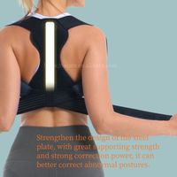 Orthèse de correcteur de Posture noire professionnelle nouvelle conception orthèse d'alignement de colonne vertébrale d'épaules arrondies correctes pour les femmes et les hommes