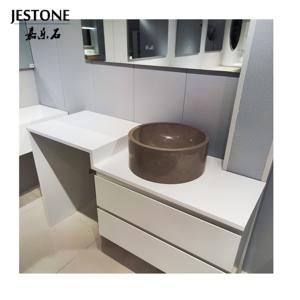 Lavabos de Corian blancos de superficie sólida Vanities del <span class=keywords><strong>precio</strong></span> de fábrica de Jestone para el cuarto de baño - Product Image 3
