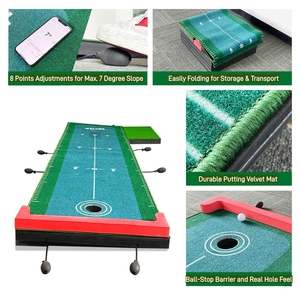 Indoor Outdoor Slope Combination Pressure Adjustable Mat Golf Inflatable Mat Golf Putting Training Mat