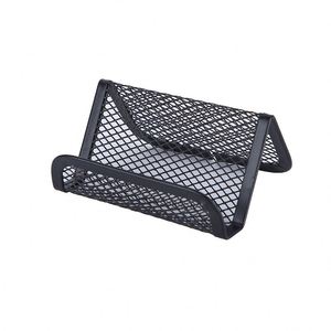 Hot Sell Black Metal Mesh Phone Stand With Id for Office Desktop Business Card Display <b>Holder</b> - Product Image 1