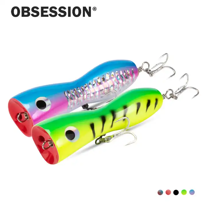 WD123 Fishing Lure Wooden Popper Lure