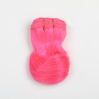 Tissage de cheveux pour poupée Blythe, trame simple, Deep Wave Jerry Curl 613 #   Mèche de cheveux en fibre protéinée, teinte blanche, densité 200%, 100g