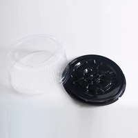 Boîte d'emballage recyclable Récipient en plastique PET Boîtes rondes en plastique pour biscuits Gâteau